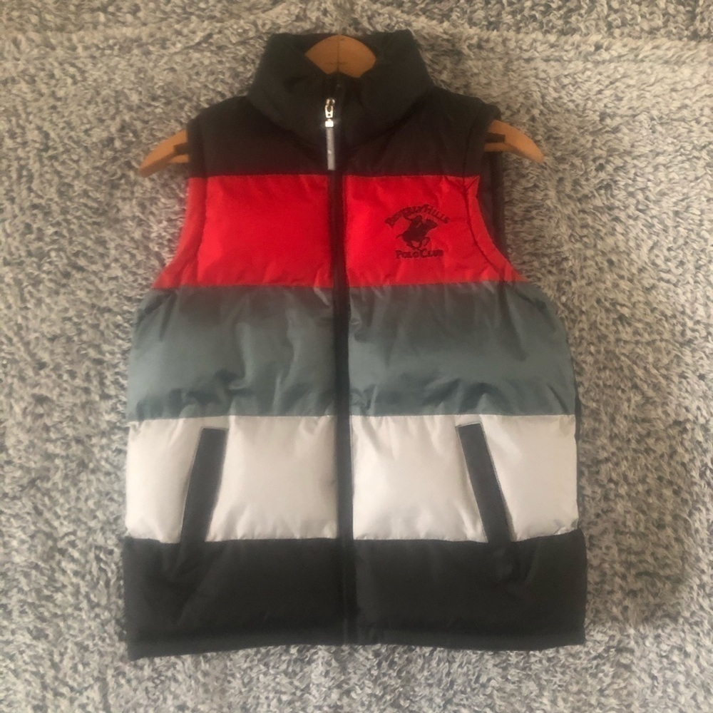 U.S. Polo Assn.Boys Black Bubble Sleeves Jacket Size 8 10 New With Tag